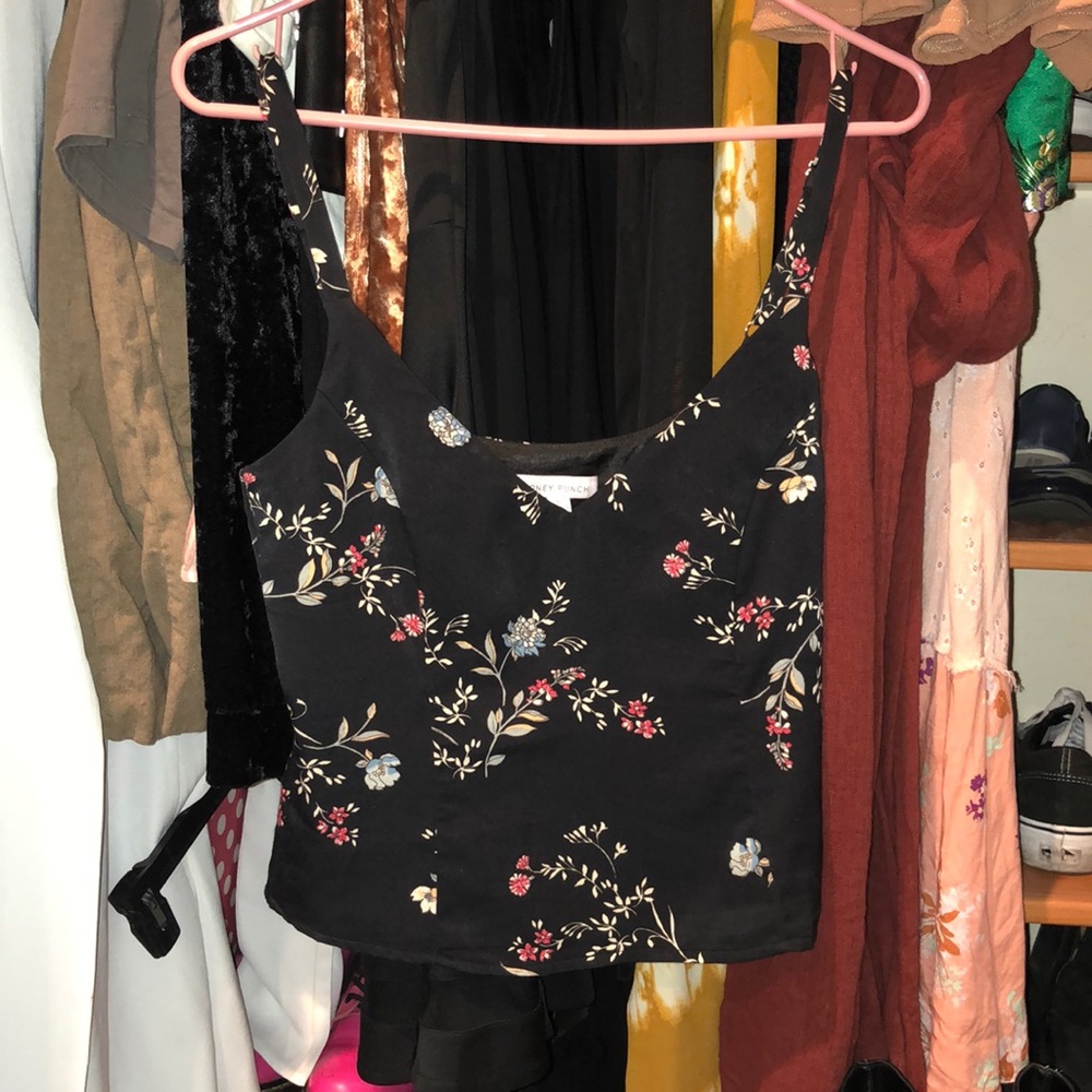 Floral honey punch top